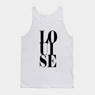 Louise Girls Name Bold Font Tank Top